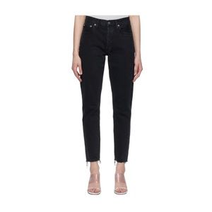 Agolde Jamie High Rise Classic Jeans in Black